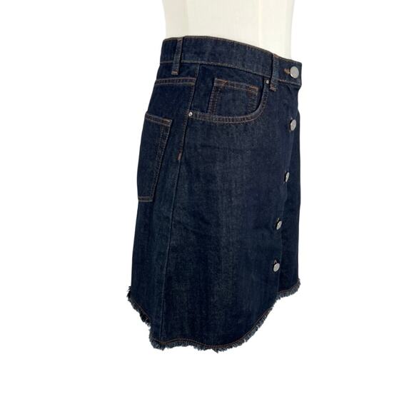 MASSIMO DUTTI Dark Denim Blue Knee-length Skirt (Size 4) - Picture 7 of 15